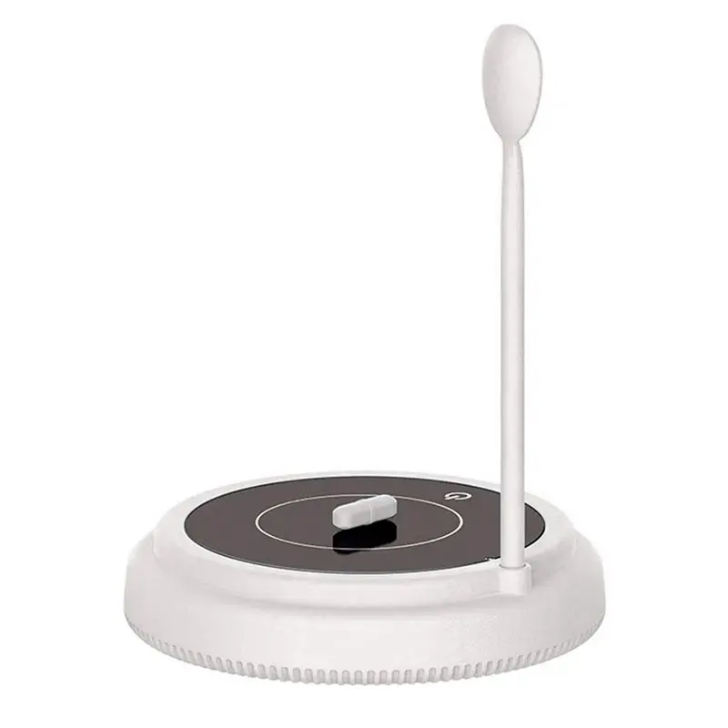 【PARTY  DAY】2X Rechargeable Magnetic Milk Shaker Electric Coffee Blender Baby Milk Shaker Smart Wine Decanter(Ivory)
