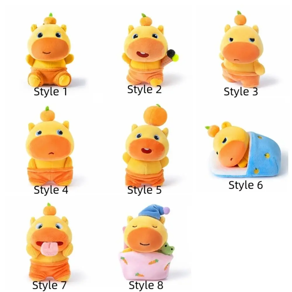 Stuffed Animal Capybara Lulu Keychain Hanging Ornament Car Keychain Plush Capybara Doll Bag Charm 10cm Kapibala Pendants