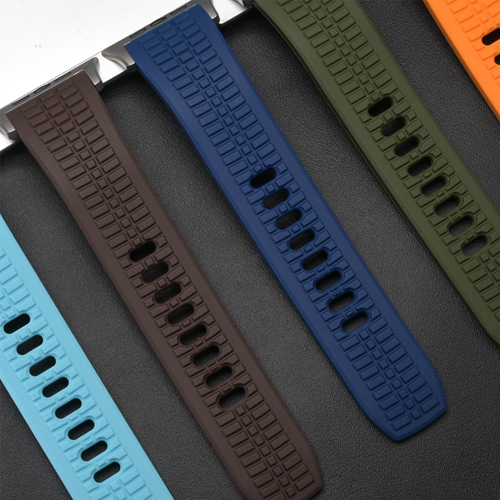 Cinturino sportivo in silicone per Apple Watch Ultra Series 11 10 9 8 7 6 5 4 SE 2025 Cinturino ad anello morbido per Iwatch 49mm 46mm 45mm 44mm