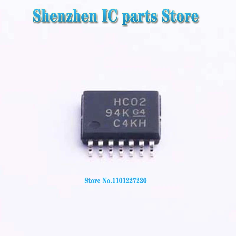 SN74HC02 HC02 SN74HC02PWR TSSOP14 In Stock 10pcs/lot