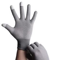 Guantes transpirables de gel antideslizantes, guantes transpirables de gel antideslizantes para manejo de pantallas táctiles, ciclismo, conducir, guante de pulsera, unisex