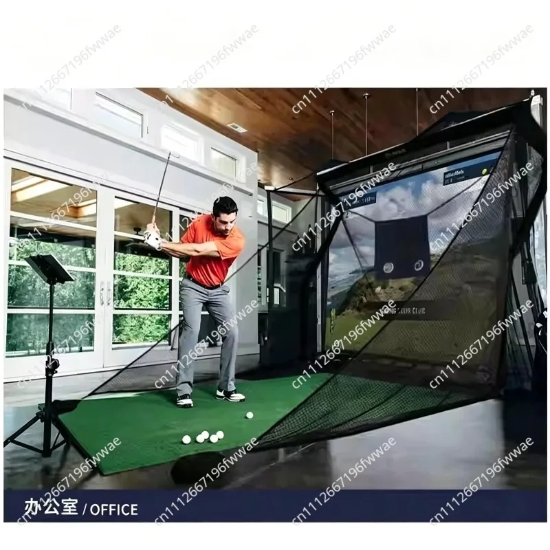 Golf Training Hitting Net with Enlarged Side Protection Indoor Outdoor Driving Range Practice Equipment Portable Swing Cage