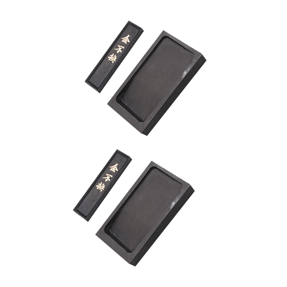 

1 set 1 Set Chinese Inkstone Exquisite Painting Inkslab Grinding Stone With Ink Stick Creative Rectangular Calligraphy Accessory