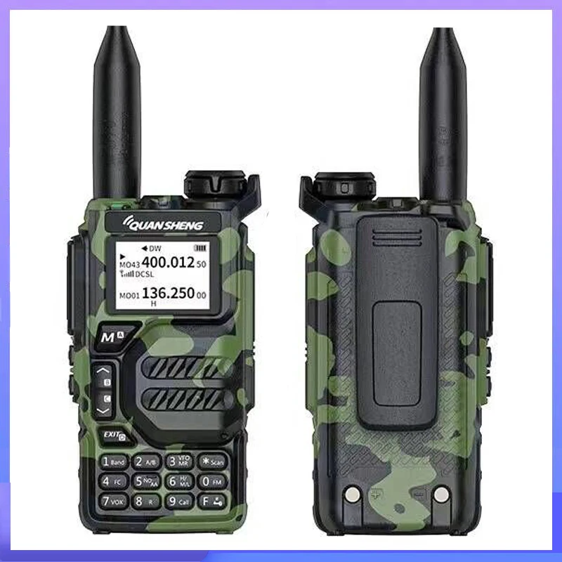 UV K5 Quansheng Walkie Talkie Camouflage Am Fm Two Way Radio Commutator VHF Station Receiver Ham Wireless Set Long Range UV K6