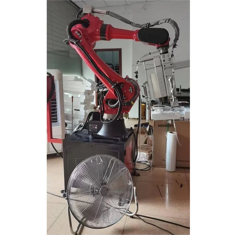 AccTek High Speed Fiber Laser Welder with Industrial Robot Mechanical Arm Automatic Robotic Arm Welder 1kw 3kw JPT Laser