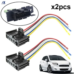 2pcs For Fiat Grande Punto Evo Linea Doblo Heater Blower Motor Fan Resistor Wiring Loom Harness Connector Repair Plug 95508692