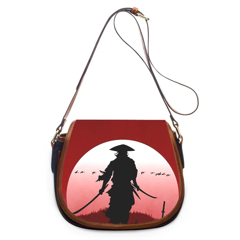 Samurai 3D Print New Fashion Women Crossbody Bag Luxury Handbags Women Bags Zipper Shoulder Bag Women Shoulder Bag