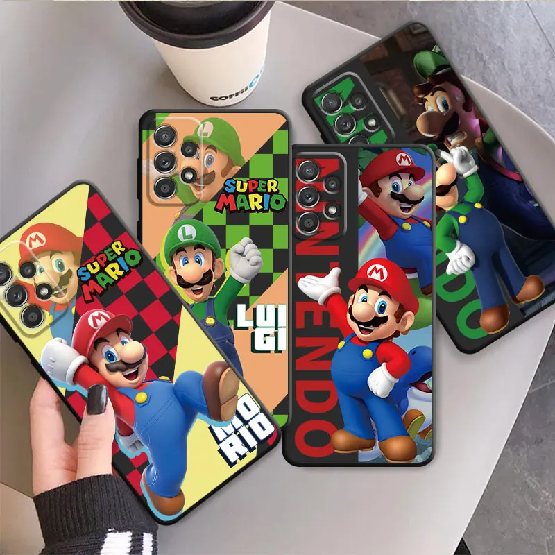 Phone Case for Samsung Galaxy A52 A53 A12 A32 4G A21S A13 5G A13 A72 A73 A22 A11 A42 A14 A33 A34 A54 A15 A25 The Super Marios