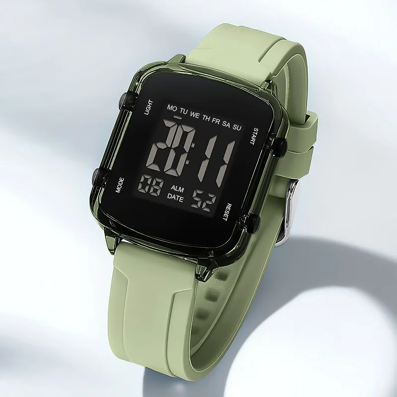 New Model of Electronic Sports Watch for Men and Women, Trendy and Fashionable, with Luminous Display, Multi-Functional, Suitable for Casual Outdoor Activities and Campus Use, for Middle and High School Students, Available in a Variety of Colors to Choose From.