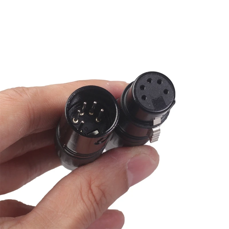 10 قطعة 5Pin XLR لتقوم بها بنفسك لحام DIY بها بنفسك من كابلات الصوت المختلفة ، كابلات الميكروفون ، كابلات Dmx XLR 5Pin-T45C