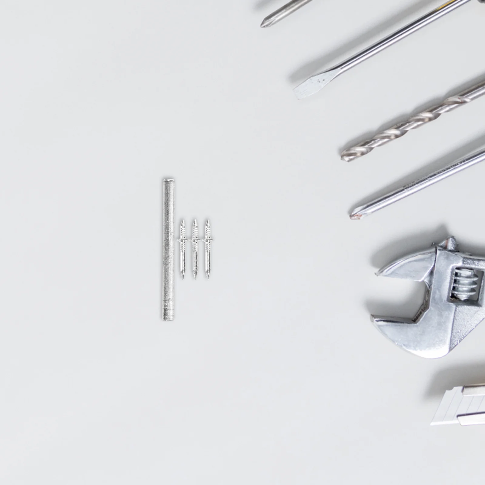 

400Pcs Bothway Seamless Skirting Board Nails Double Way Invisible Threaded Baseboard Fixing Nails for Door Frame Installation