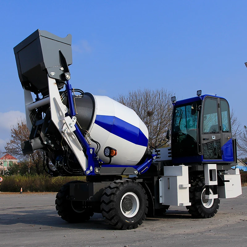 

YG Customized Factory Supplier 2.6CBM Self-unloading Concrete Mixer Truck EPA Automatic Wheeled Self Loading Concrete Mixer