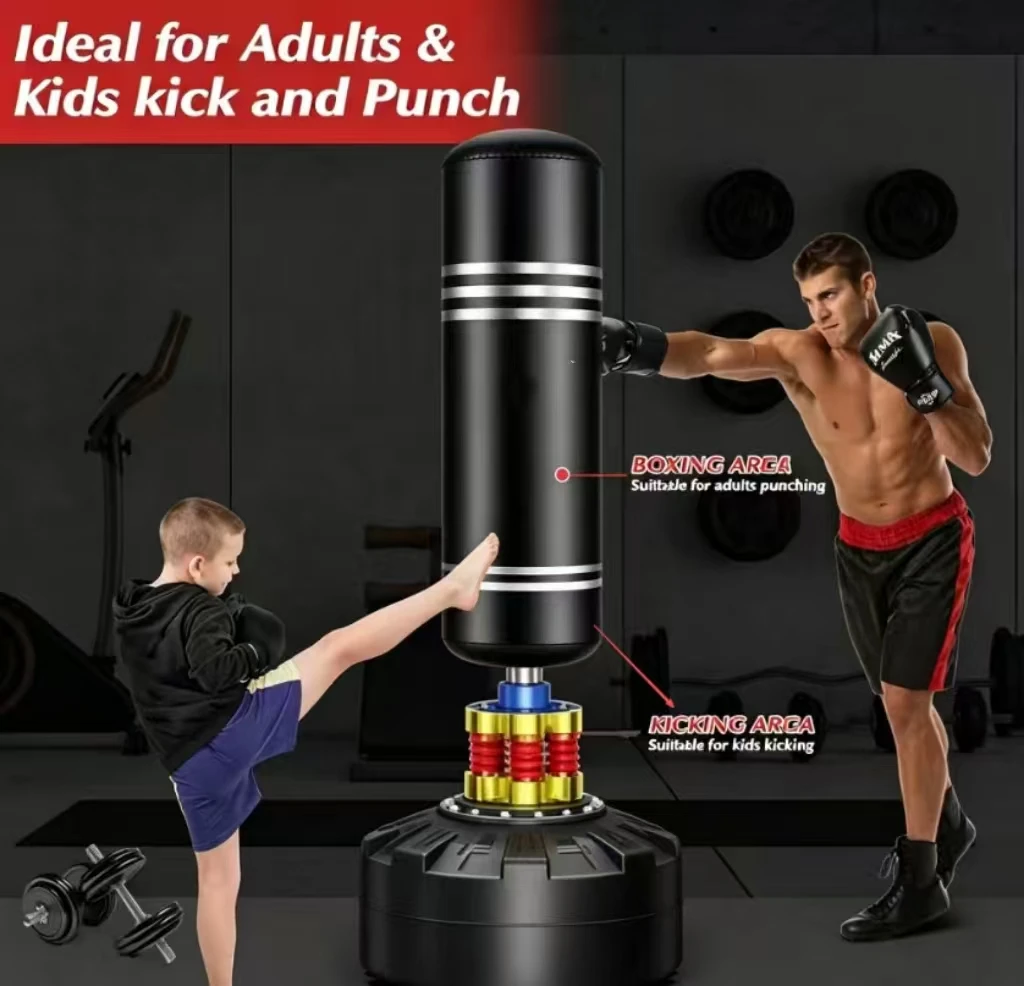 Picture 5: 2026 High Shock Absorption Boxing Punching Bag Gym Sandbags Boxing Heavy Bag Stand for Stress Relief and Exercisepromote sales