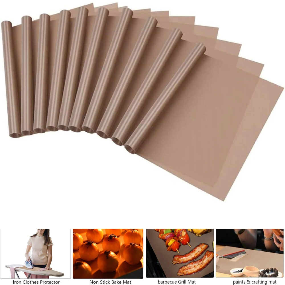 40X60cm PTFE Heat Press Transfer Sheet Non-Stick Reusable Heat Resistant Craft Mat for Heat Transfer Paper 5/10/15/20/30PCS