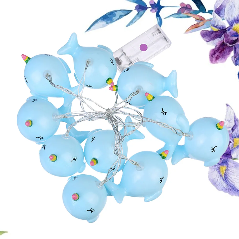 

1.5m 10 Leds Whale LED String Lights Colorful String Lamp Decoration for Wedding Birthday Festival Party Romantic Atmosphere