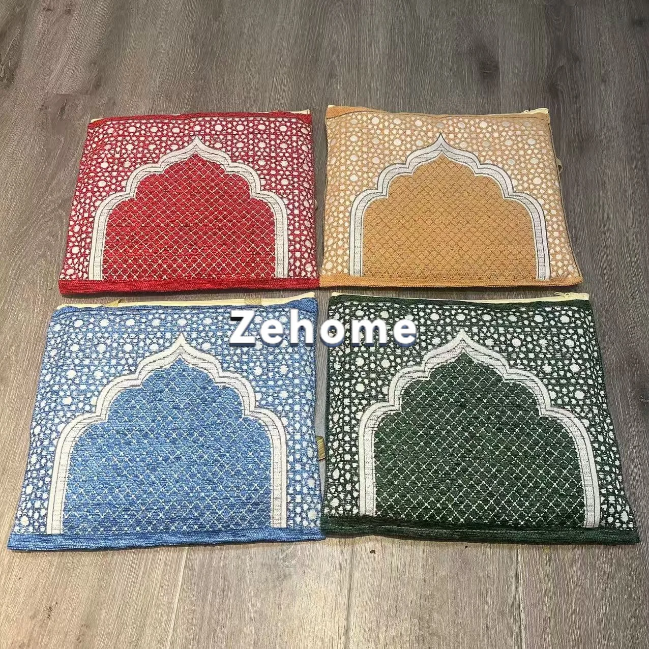 Portable folding floor mat set, thickened jacquard, with portable storage bag, cross-border universal, festival