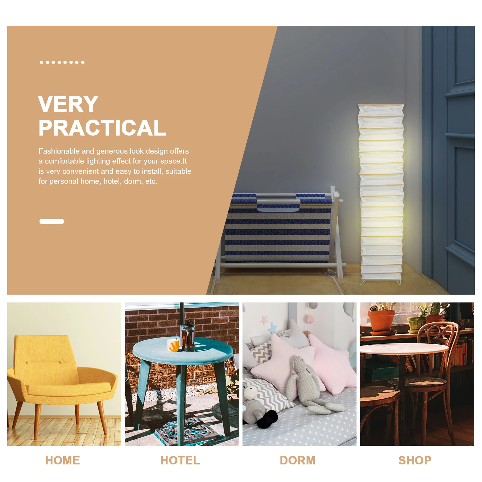 

Бумажные абажуры для торшера Кованый декоративный эффект Простая установка Домашний отель Общежитие Прочный Прочный