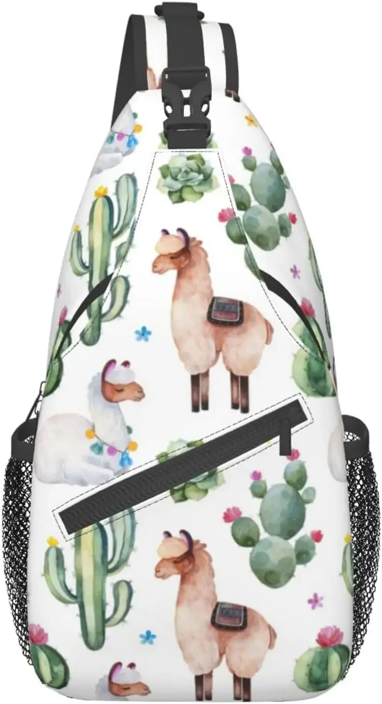 

Pattern Printed Sling Bag for Women Men Crossbody Shoulder Backpack Chest Bags Gym Travel Hiking Casual Daypack