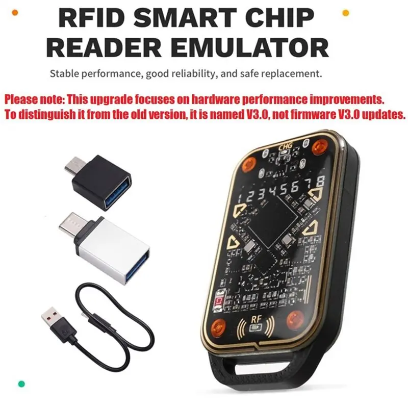 【THANKSGIVING DAY】Chameleon Ultra V3.0 RFID Smart Card Emulator 125K 13.56Mhz ID IC Tag Copyer Read Writer+8PCS UID CUID Key