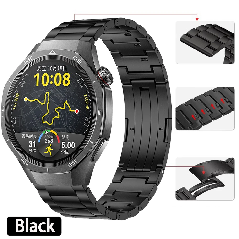 22mm 20mm Quick release Titanium Strap for Huawei Watch GT5/4 3 2 GT5 Pro 46mm Business wristband for Amazfit Balance/GTR4/GTS 3