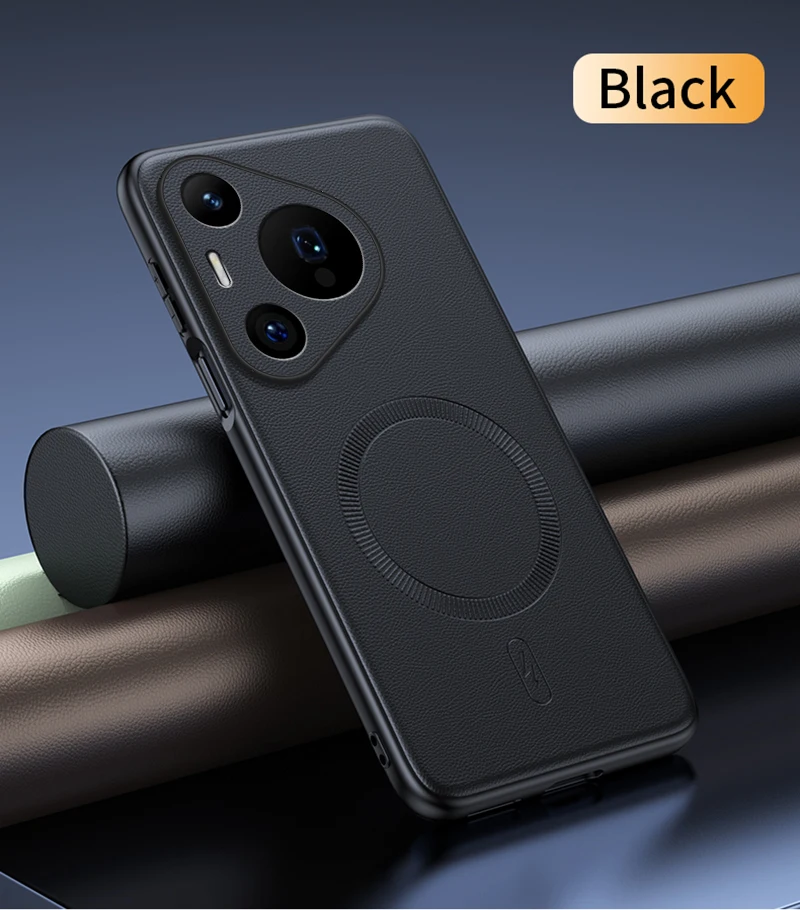 

Магнитный силиконовый чехол для Huawei Pura 70 Ultra 80 Pro с беспроводной зарядкой из искусственной кожи, мягкий чехол с защитой от падения, чехлы для телефонов