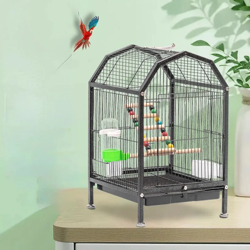 Portable Quail Bird Cages Parrot Stand Canari Breeding Budgie Bird Cages Outdoor Pigeon Cage Pour Oiseaux Pet Products YY50BC