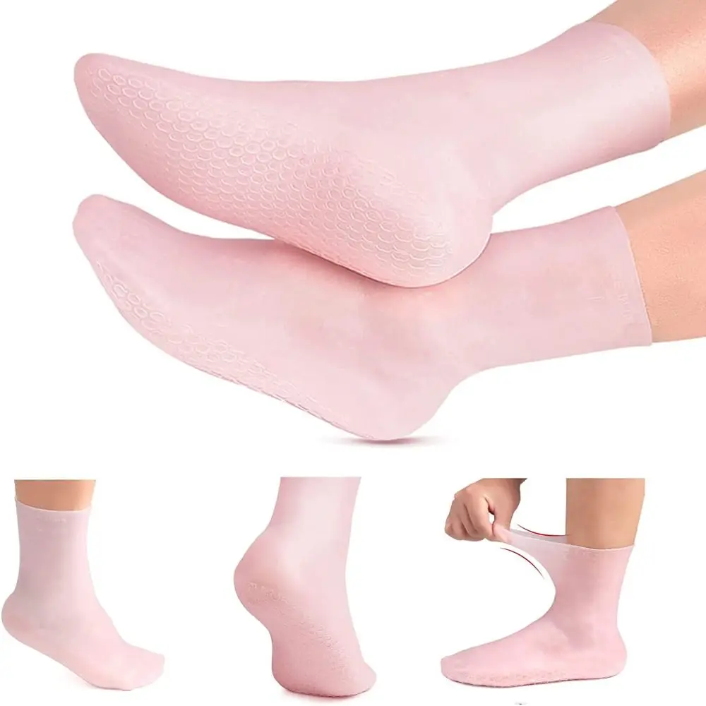 

Silicone Anti Cracking for Repairing Cracked Foot Spa Pedicure Socks Long Silicone Socks Foot Care Socks Moisturizing Socks