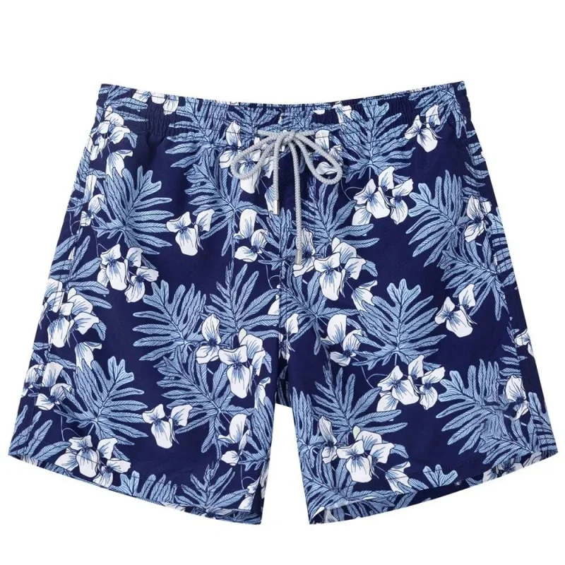 

3D Printed Short Pants For Men Bird Floral Palm Leaf Pattern Board Shorts Summer Hawaiian Casual Quick Dry Sports Swim Trunks