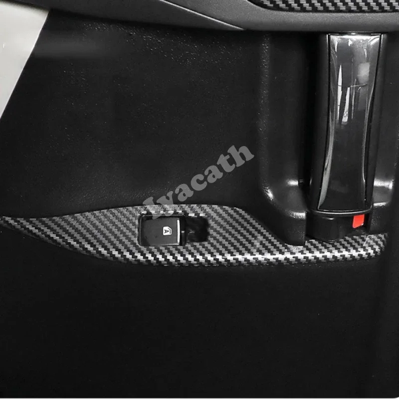 LHD For Toyota Alphard Vellfire 30 Series 2016-2022 ABS carbonfiber look interior Accessories window handbrake Seat memory cover