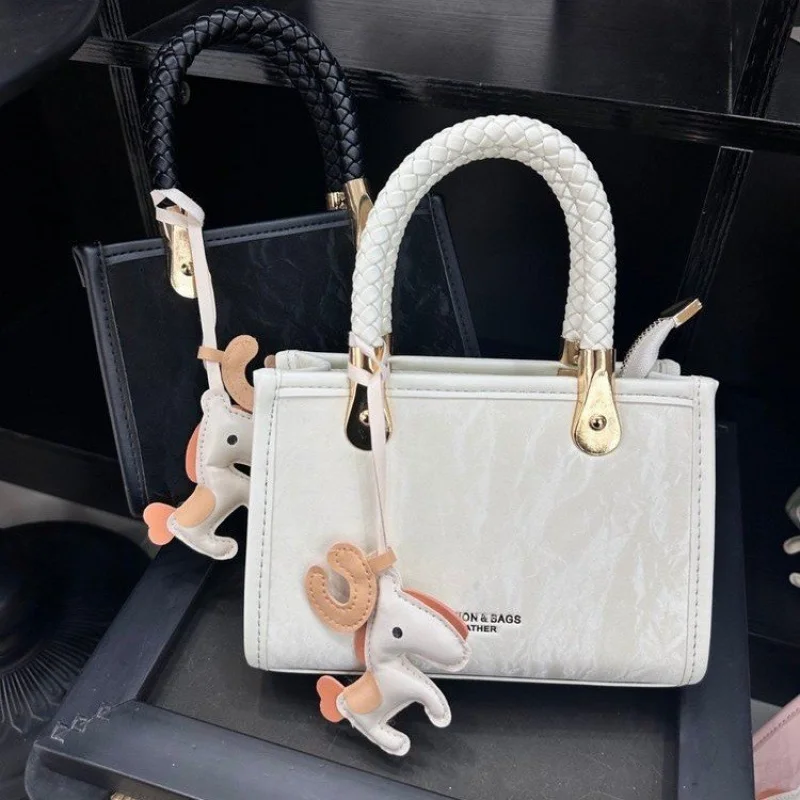 

Повседневная простая винтажная сумка-мессенджер для женщин из кожи премиум-класса с модными элементами