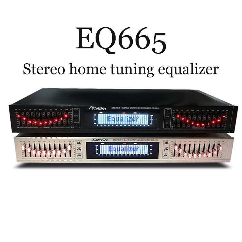 Amplificador De Som De Áudio De Alta Qualidade, EQ665, Sintonizador Estéreo Doméstico, Dual High School Bass, Bluetooth, HIFI