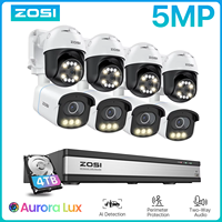 ZOSI 4K 16CH PoE Security Camera System C186 5MP IP Camera with Aurora True Color Night Vision C296 3K PT Video Surveillance Cam