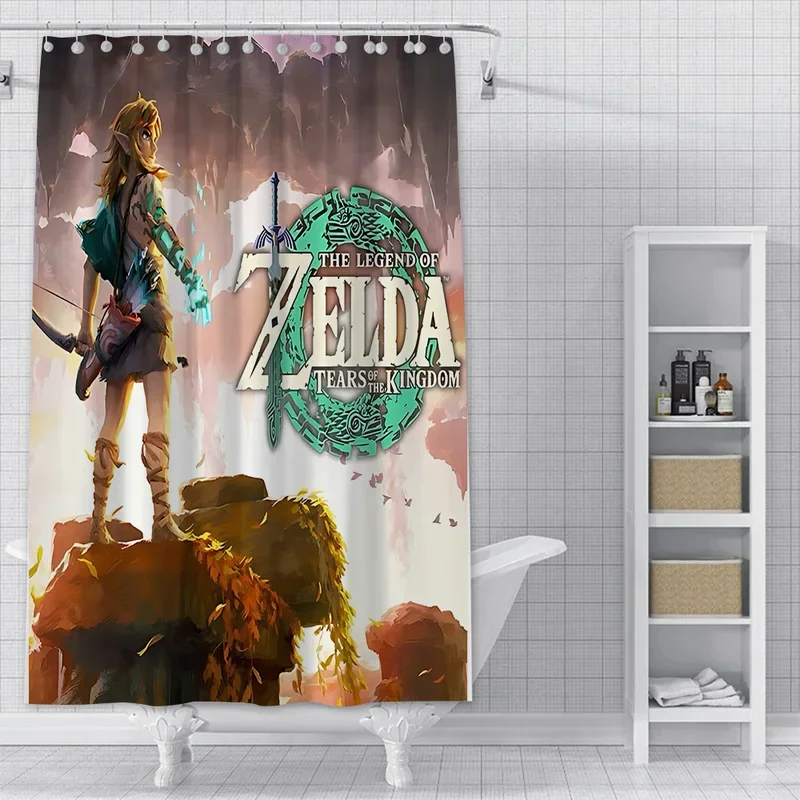 Shower The Legends of Zeldas Curtain Waterproof Polyester Fabric Paint Colorful Bath Curtains Home Bathroom Decor With Hook