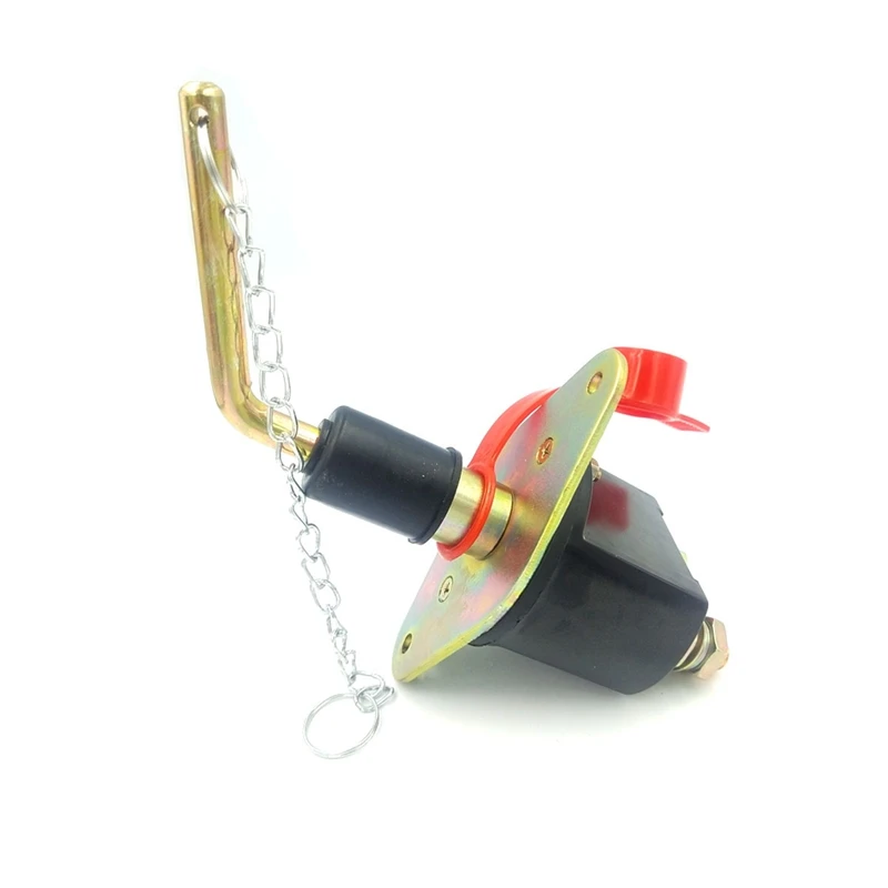 300A Car Battery Switch Isolator Disconnect Cut Off Power Kill With Cap Hanging Chain For Marine Car Boat Vehicles Truck