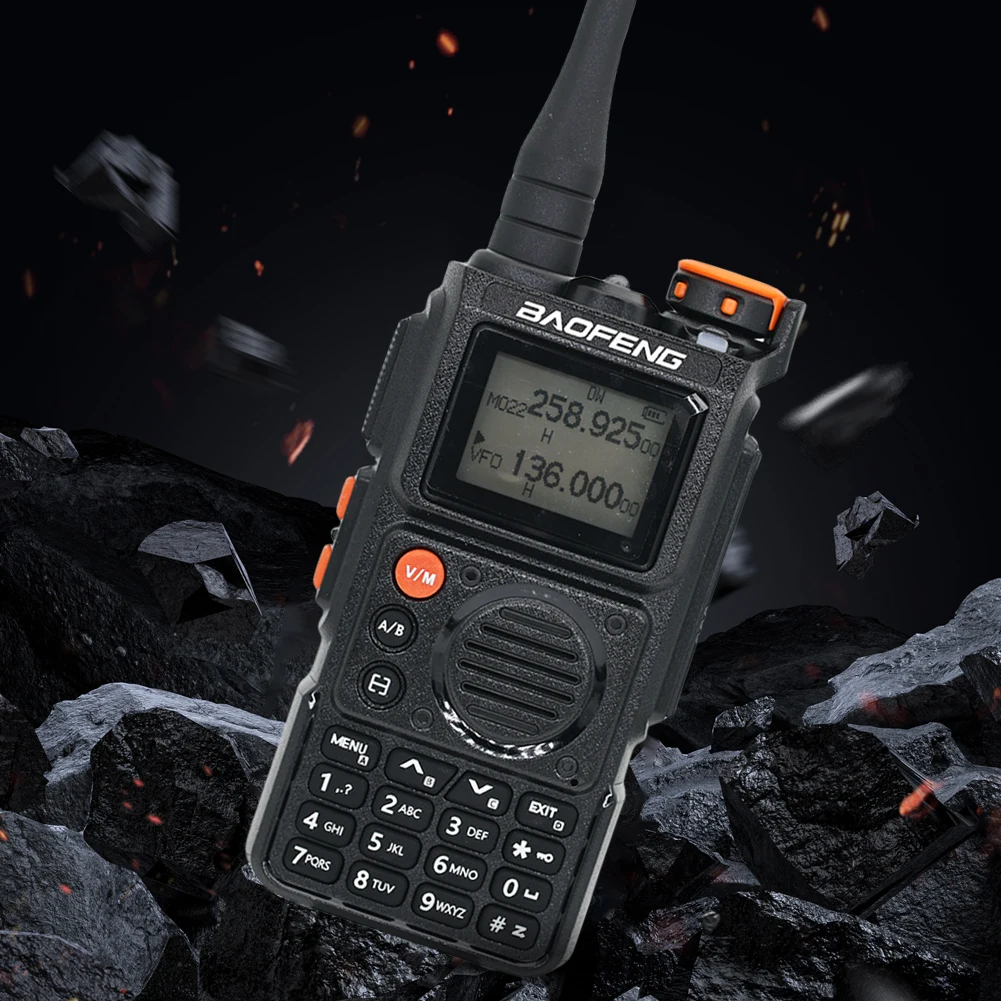 Baofeng UV-K6 Air Band Walkie Talkie with NOAA Weather Alarm UHF VHF DTMF NOAA Long Rang Ham Radio Dual-Band Two-way Radio