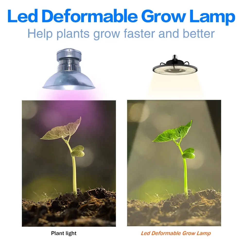 مصباح النبات LED الطيف الكامل تنمو ضوء أبيض E27 100 واط 200 واط 300 واط 400 واط LED صندوق النمو ضوء E26 المائية LED لمبة فيتو مصباح