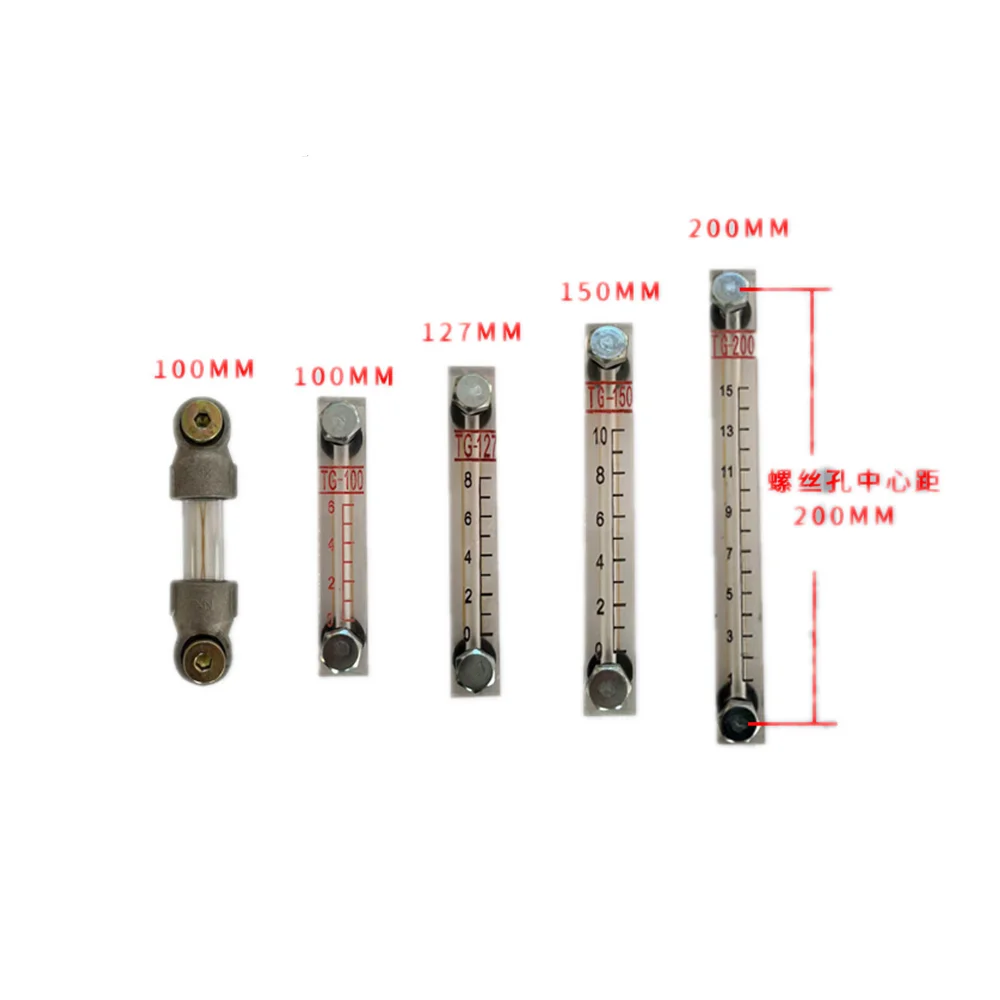 for Loader accessories liquid level gauge for hydraulic diesel tank oil level gauge transparent tape scale