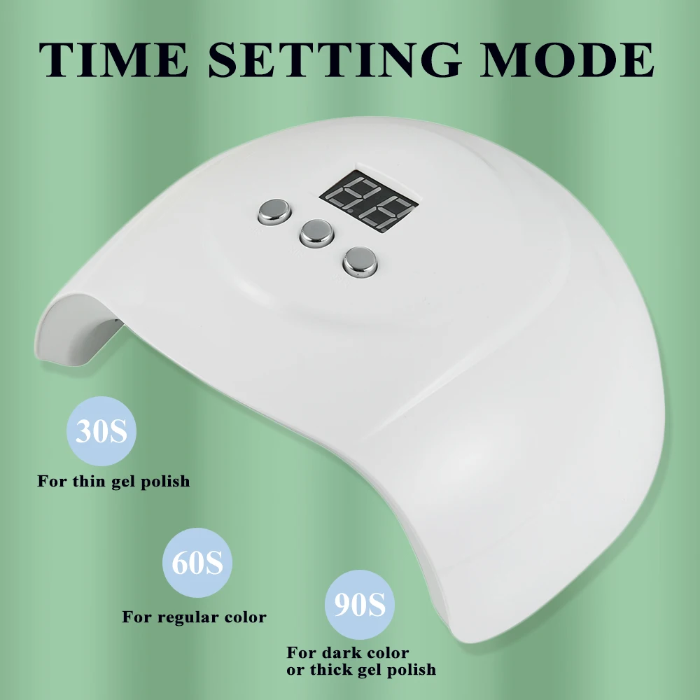 48W Draagbare Usb Nail Droger 24 Stuks Kralen Uv Led Nagellampen Uv Licht Voor Nagels Gel Polish Droogmachine Manicure Salon Tool