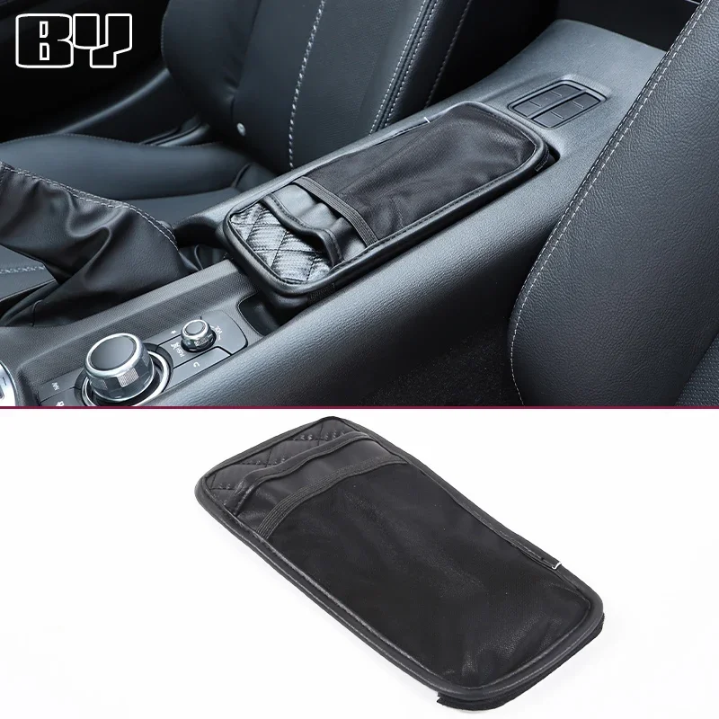 For Mazda MX-5 MX5 2016-2023 Car Center Control Armrest Box Protective Case Mobile Phone Storage Bag Car Interior Accessories