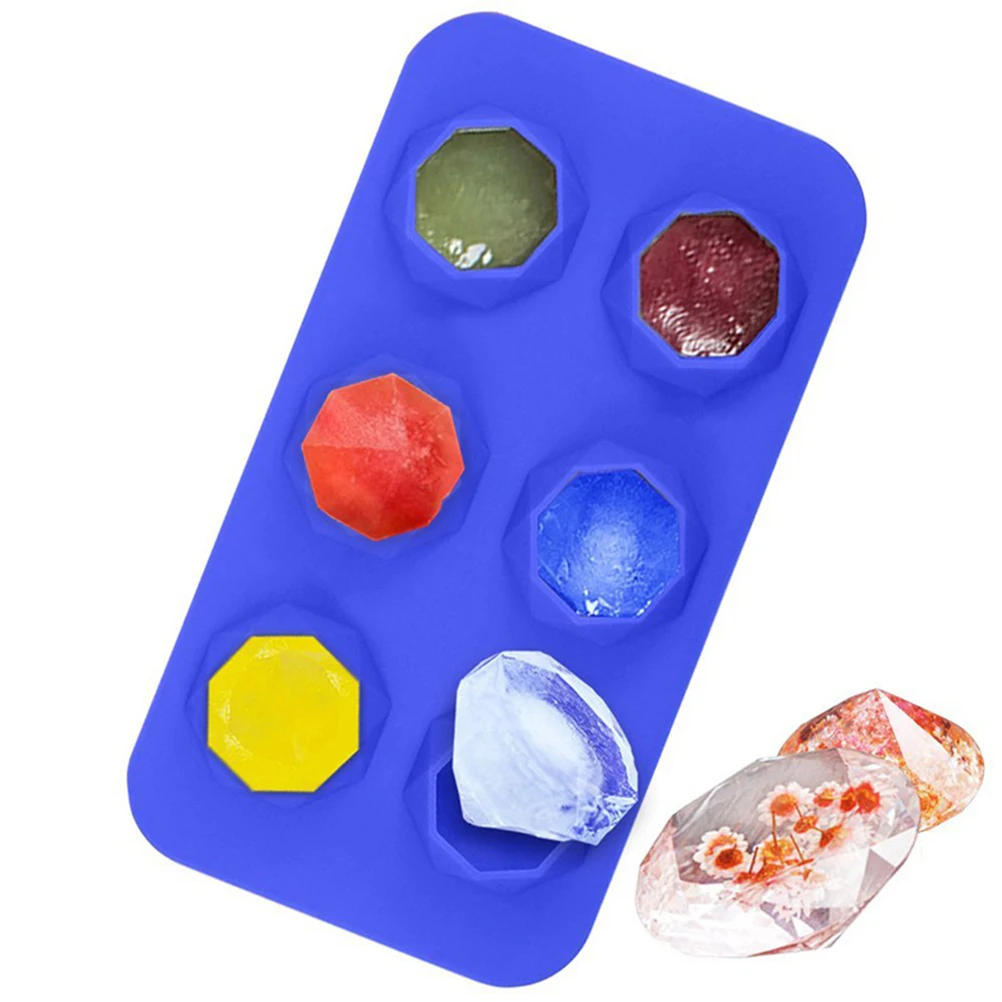 

6 Lattices Silicon Cocktails Monogrammed Fancy Mold Cubes Maker Making Tray Silicone Drinks