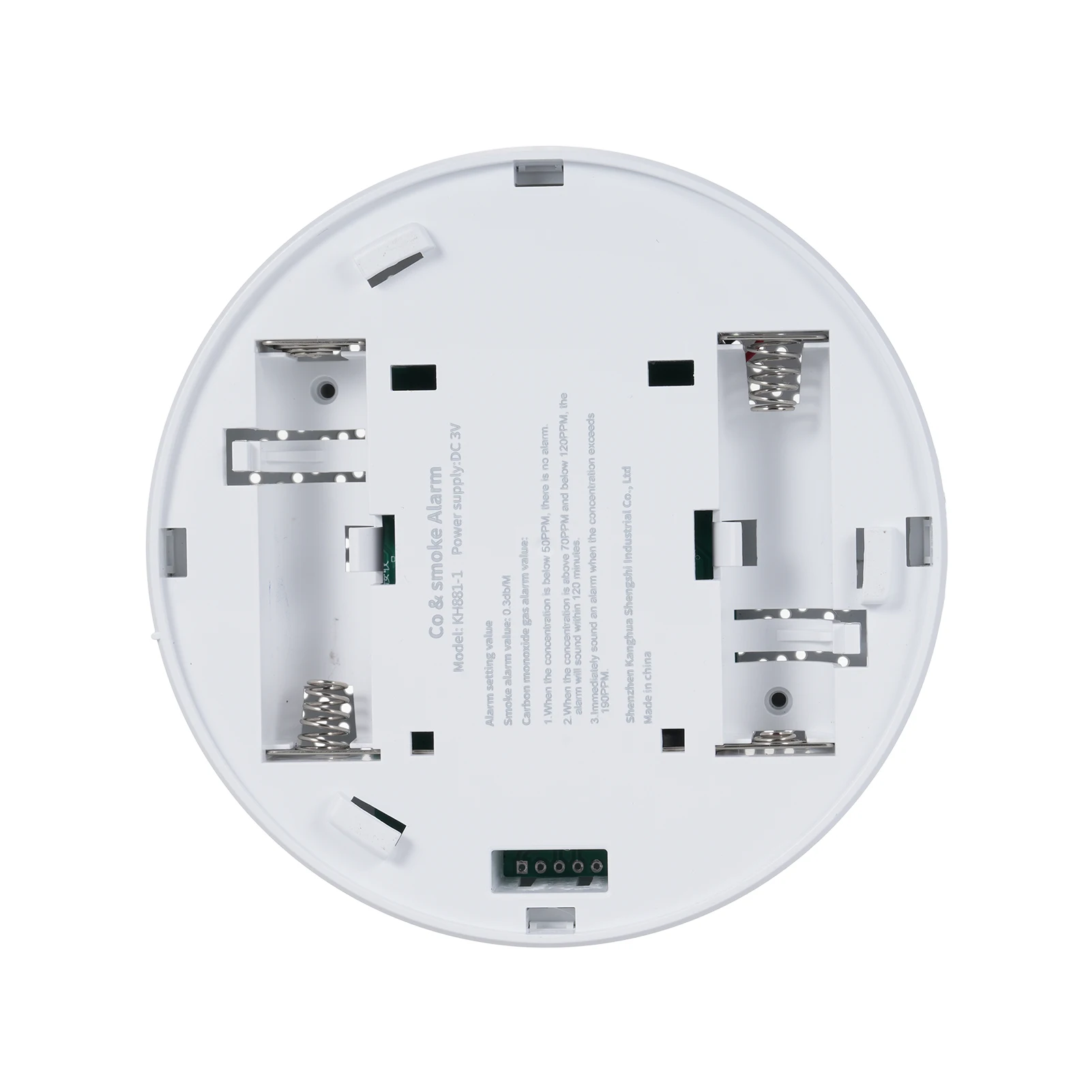2 in 1 Carbon Monoxide Detectors, Natural Gas Detector & Smoke Detector with Dual Alarm  Propane CO Detector in (Temp & Humidity