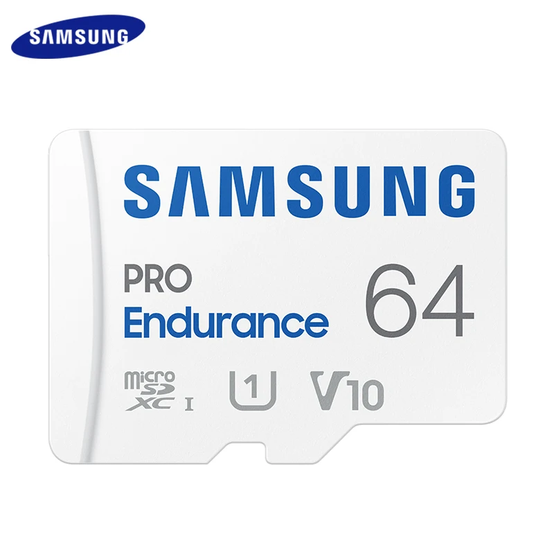 Карта памяти SAMSUNG PRO Endurance MicroSDXC, 64/128 ГБ, V10/V30