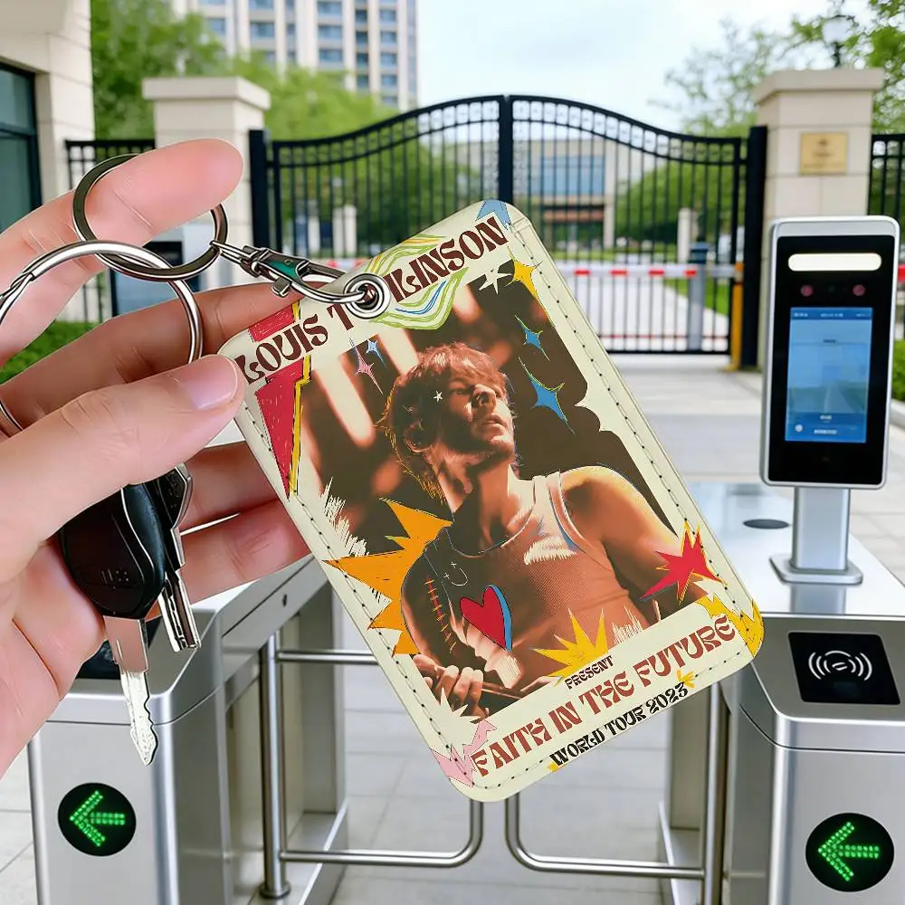 Hot Singer L-Louis T-Tomlinsons music Card Holder Suitable for Bank Business Work Card Holder Credit ID Card Bag Holder Keychain