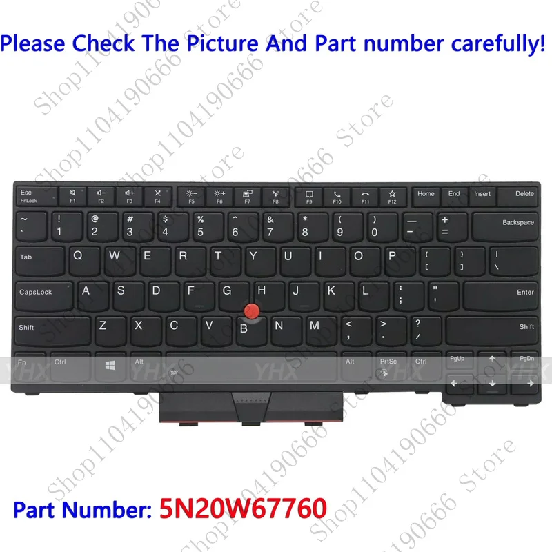 

Компоненты ноутбука 5N20W67832 для Lenovo Thinkpad L14 Gen 1 Gen 2, клавиатура США с подсветкой 5N20W67760.