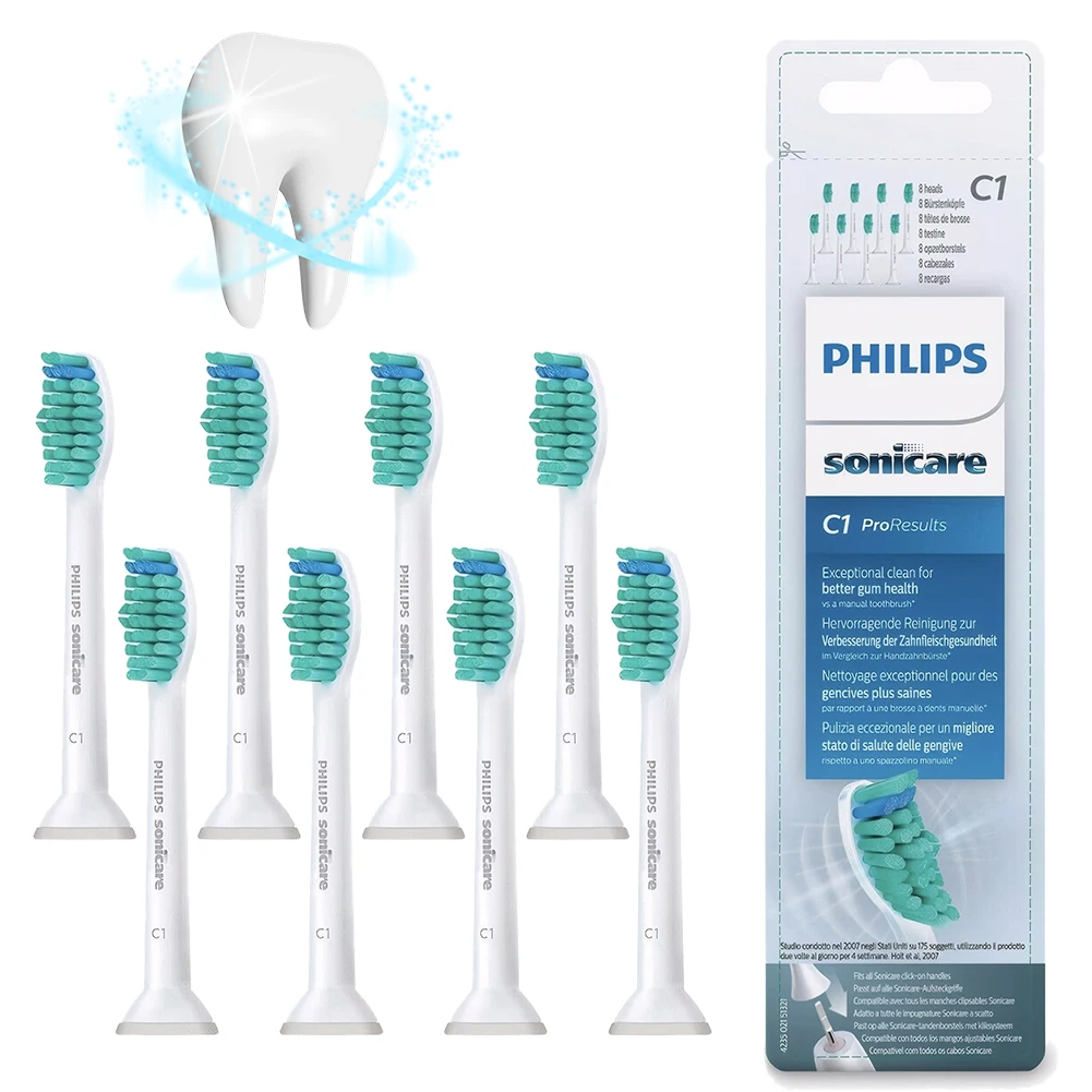 Toothbrush Head Compatible with PHILIPS Sonicare C1 Pro Results Plaque Defence Brush Heads Electric Toothbrush Replacement Heads