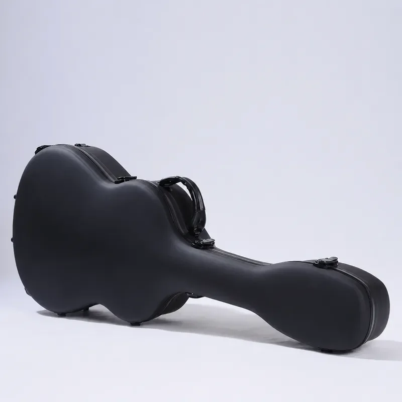 Wholesale Genuine Fiberglass Guitar Case Matte Black 39 Inch Classical Hammer Head Design Durable Protective Hard Shell for