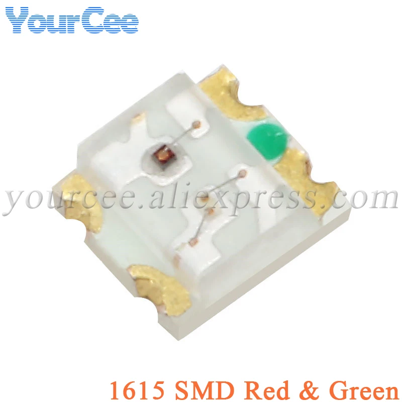 200pcs/20pcs 1615 SMD LED 2 Colors Red and Green High Light Emitting Diode Clear Diodes