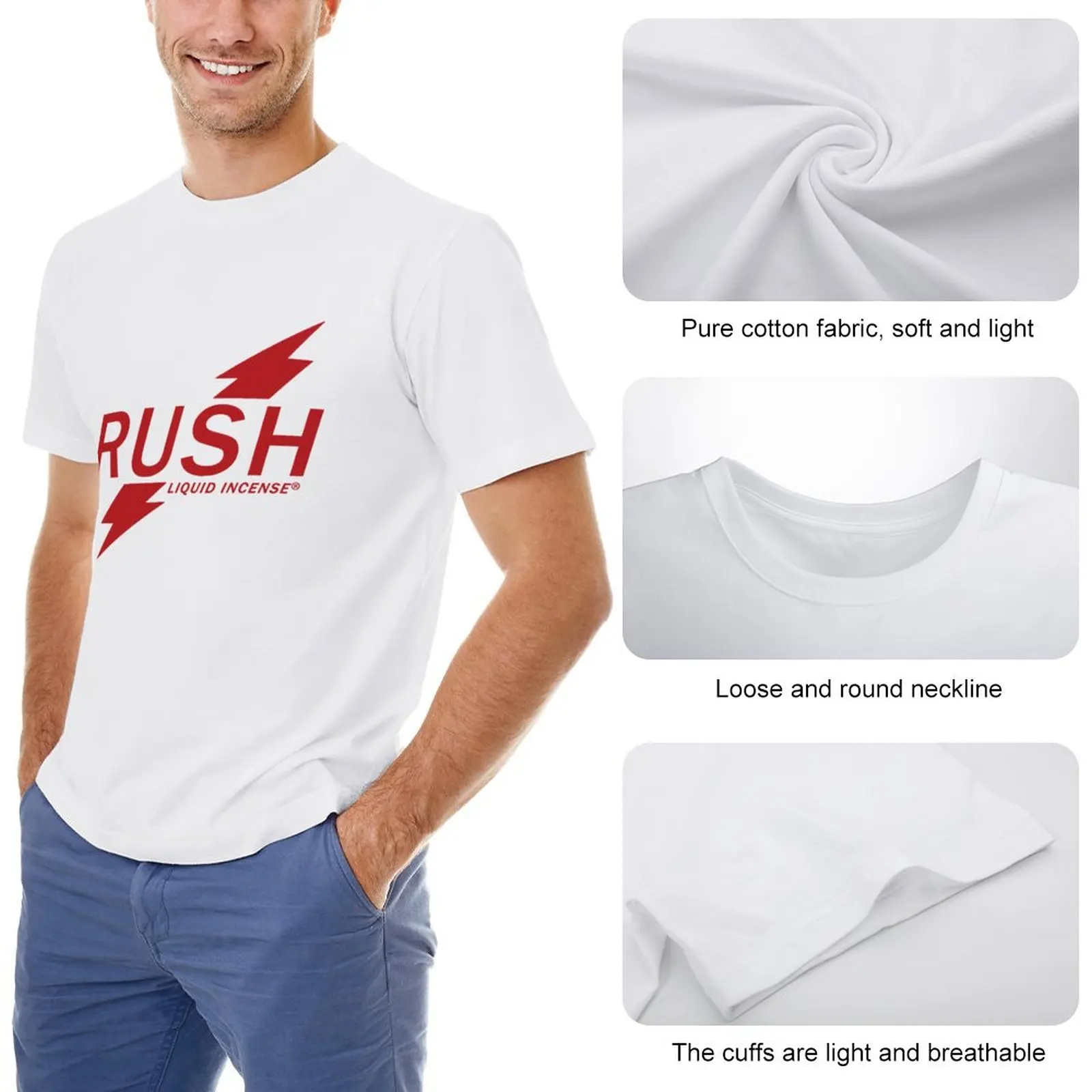 Rush Liquid Incense Amyl T-Shirt Anime t-shirt quick drying t-shirt t shirts men