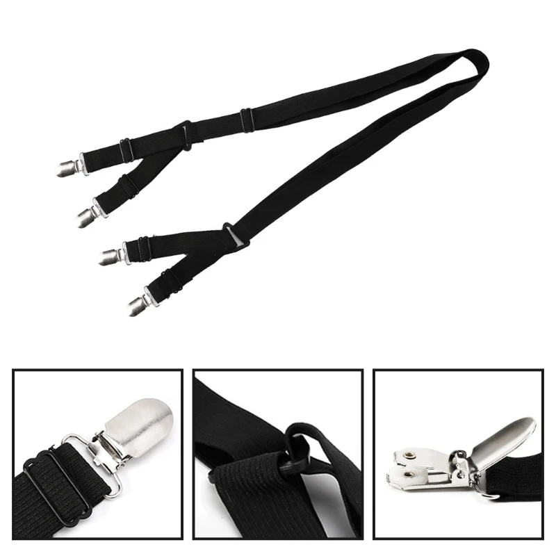 2pcs Bed Sheet Mattress Holder Fastener Grippers Clips Suspender Straps Home