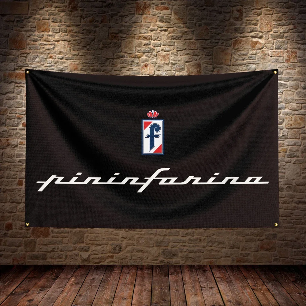 3X5Ft Pininfarinas Racing Car Flag Polyester Printed Car Banner For Decor